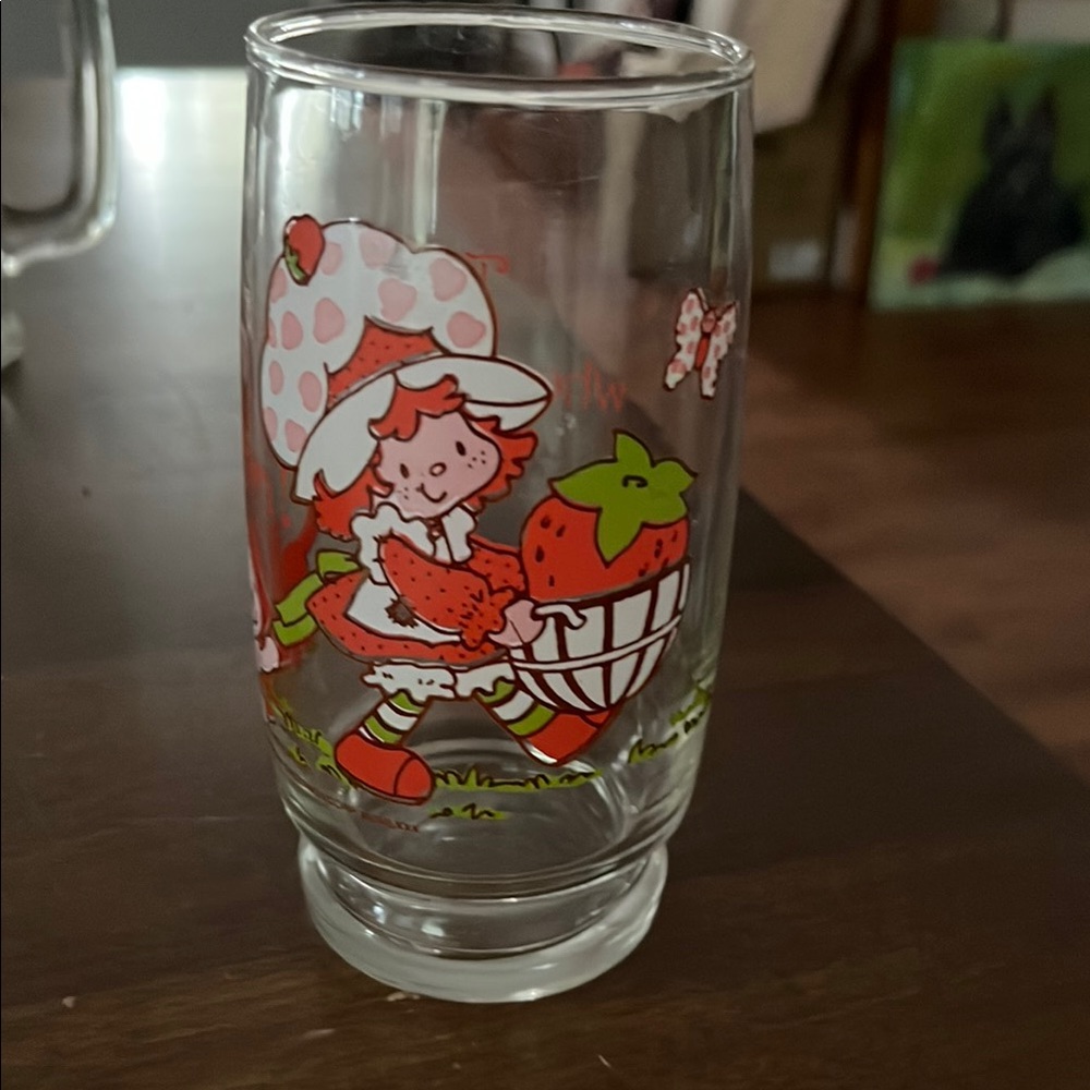 Vintage Strawberry Shortcake Glass